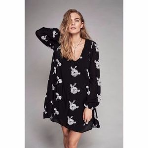 Free People | Emma embroidered swing dress